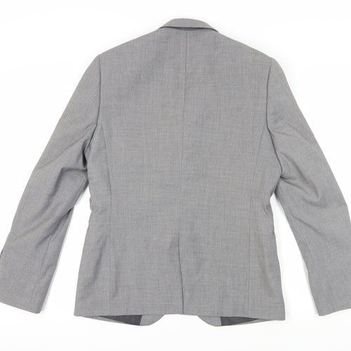 H&M Men's Grey Slim Fit Blazer, Size 36R, Formal