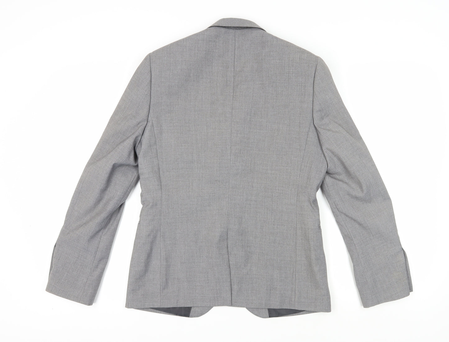 H&M Men's Grey Slim Fit Blazer, Size 36R, Formal