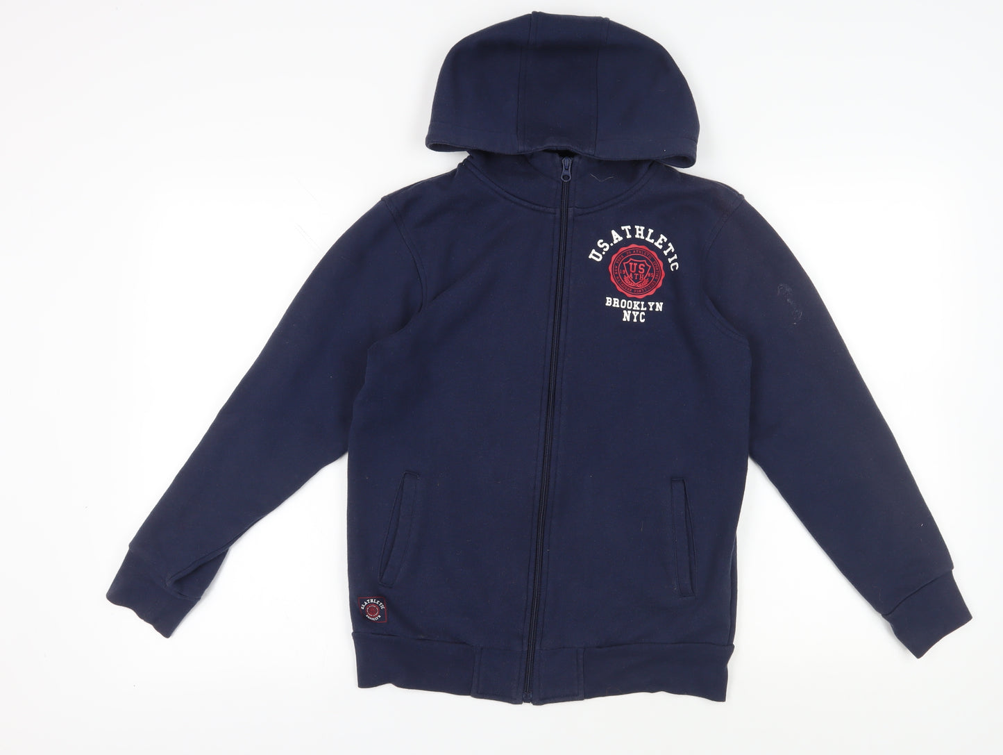 U.S. Athletic Boys Blue Full Zip Hoodie 12-13 Years