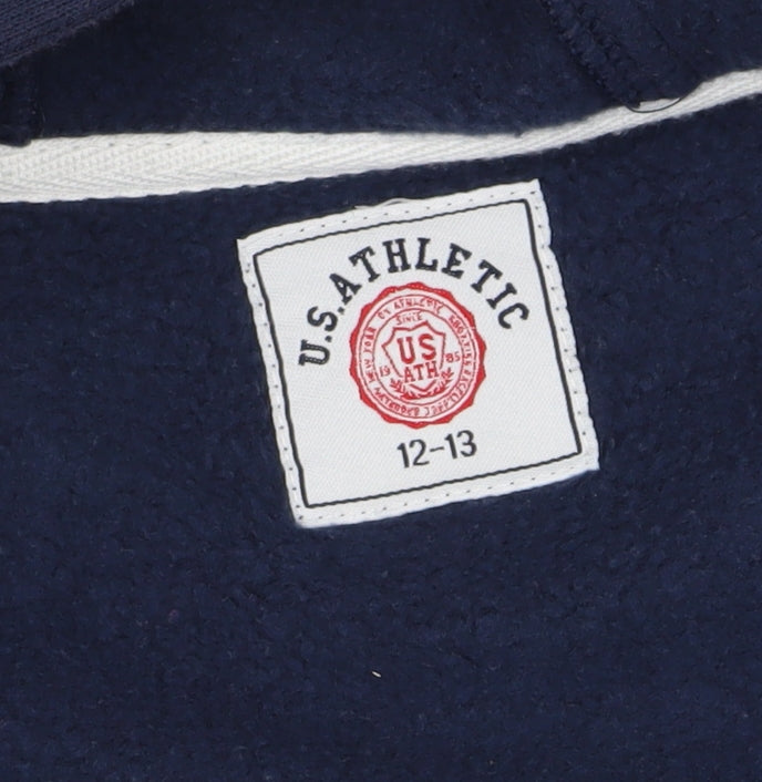 U.S. Athletic Boys Blue Full Zip Hoodie 12-13 Years