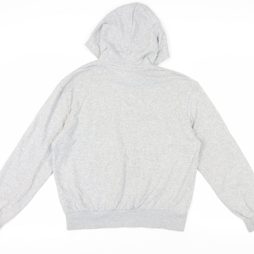 H&M Women's Grey Pullover Hoodie Size 12