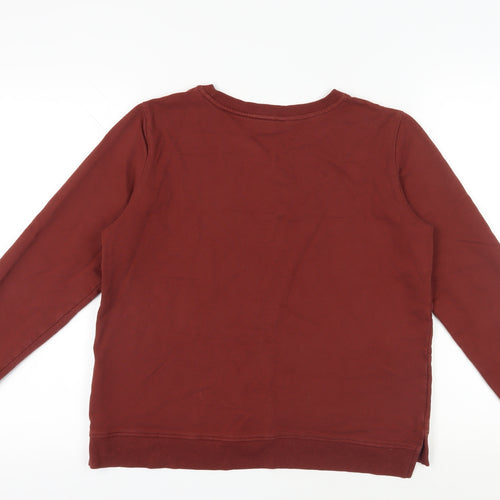 Vero Moda Women's Red Floral Pullover Sweatshirt L