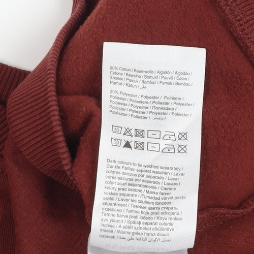 Vero Moda Women's Red Floral Pullover Sweatshirt L