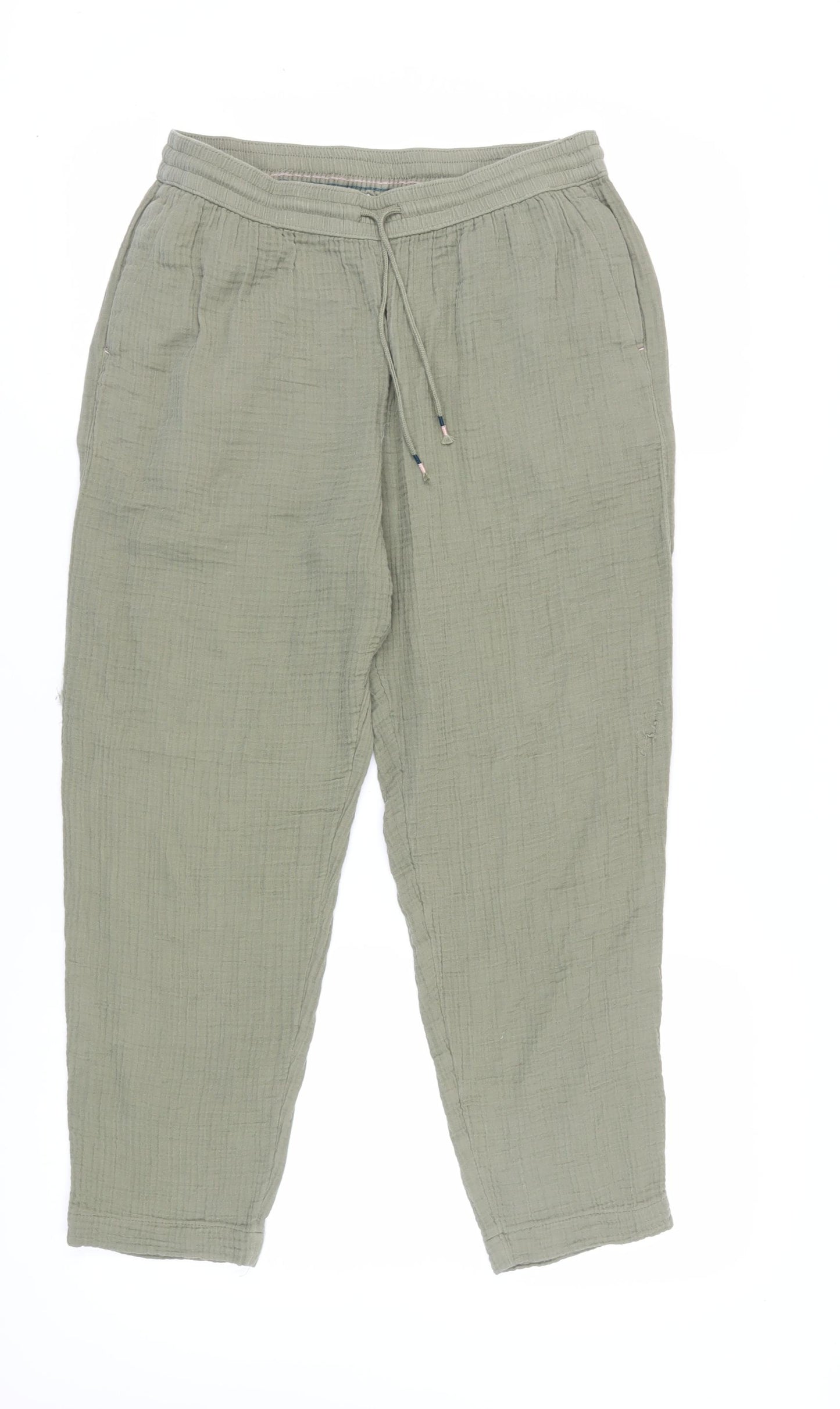 Marks and Spencer Women's Green Cotton Joggers