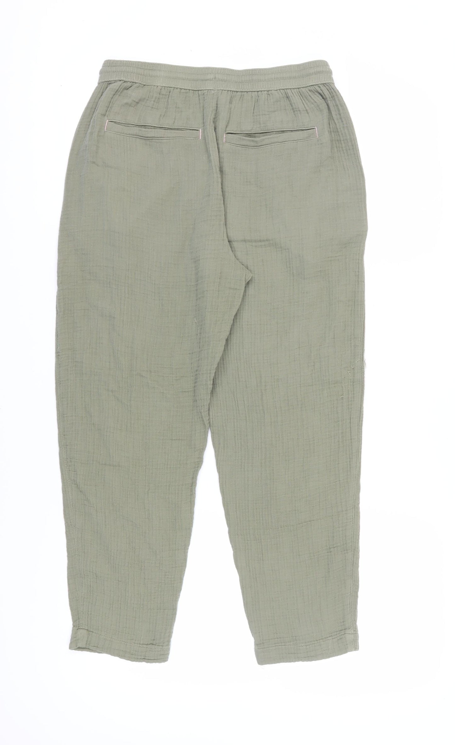 Marks and Spencer Women's Green Cotton Joggers