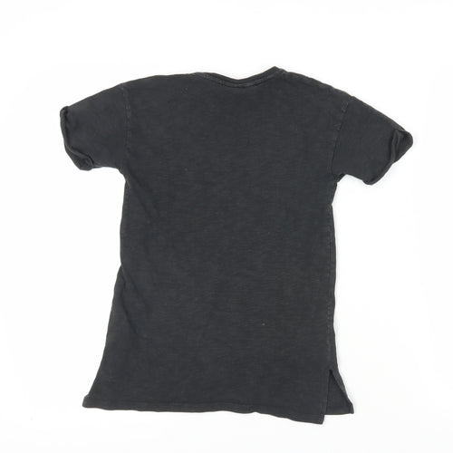 Zara Girls Black Tinker Bell Graphic T-Shirt Size 122