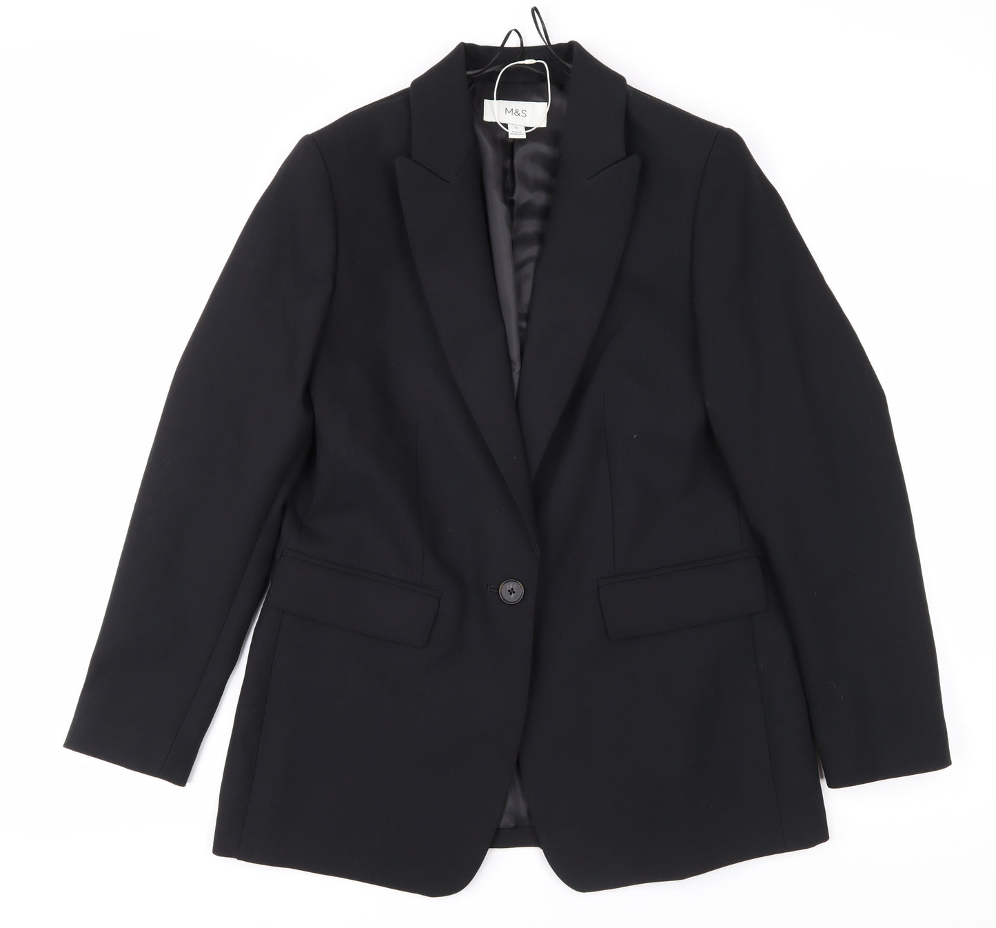 Marks and Spencer Women's Black Suit Jacket Size 12