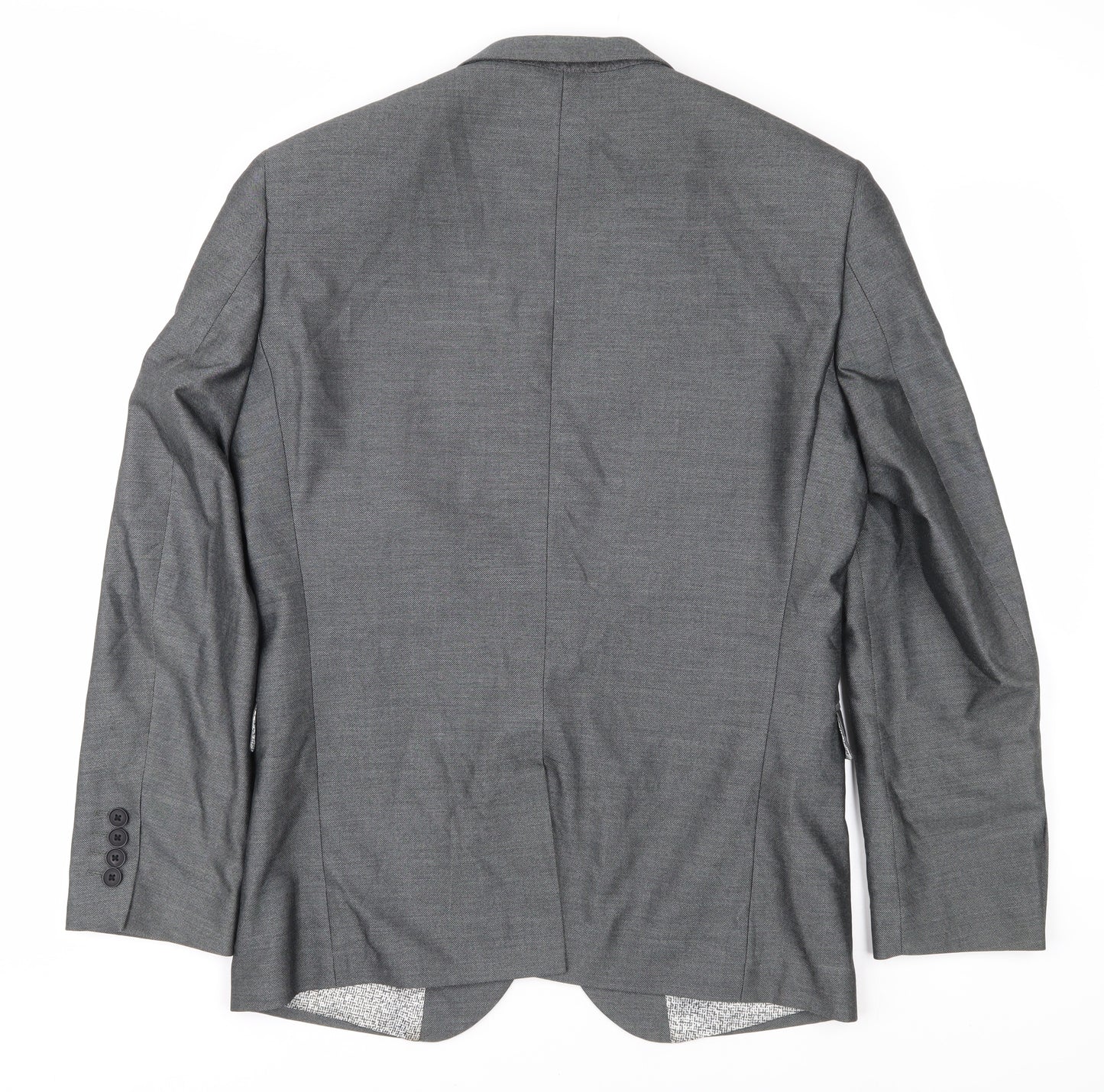 Next Men's Grey Slim Fit Blazer, Size 38S