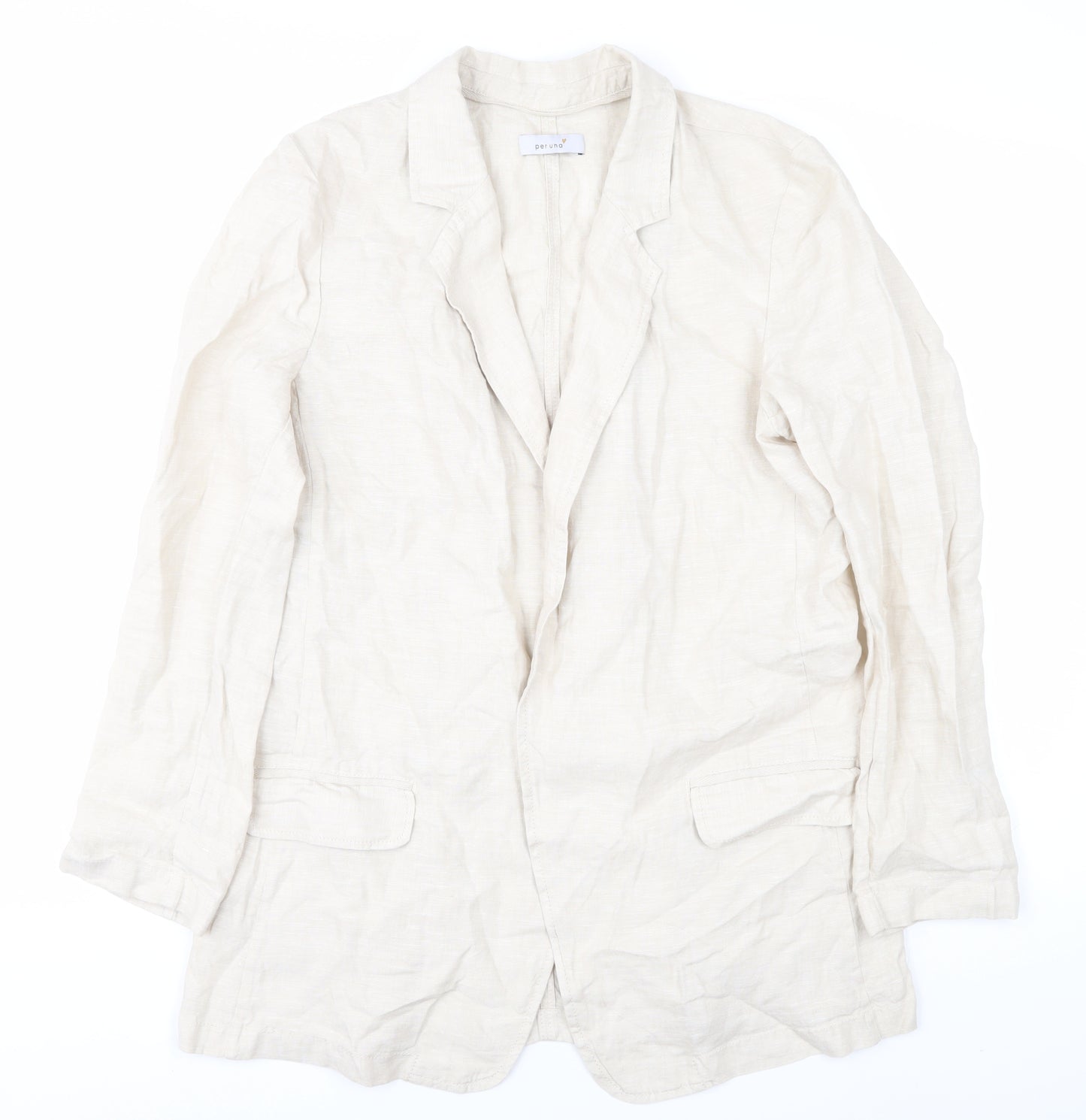 Marks and Spencer Women's Ivory Linen Blazer Size 10