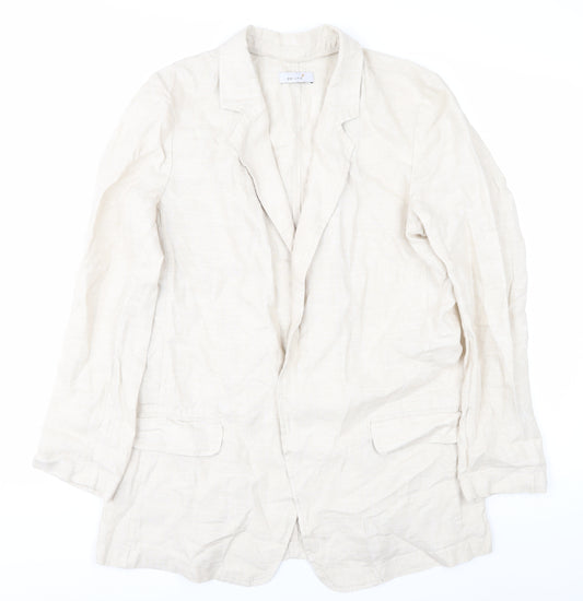 Marks and Spencer Women's Ivory Linen Blazer Size 10