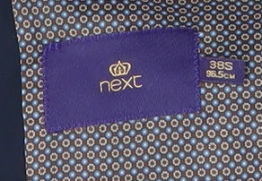 Next Men's Blue Slim Fit Blazer 38 Short