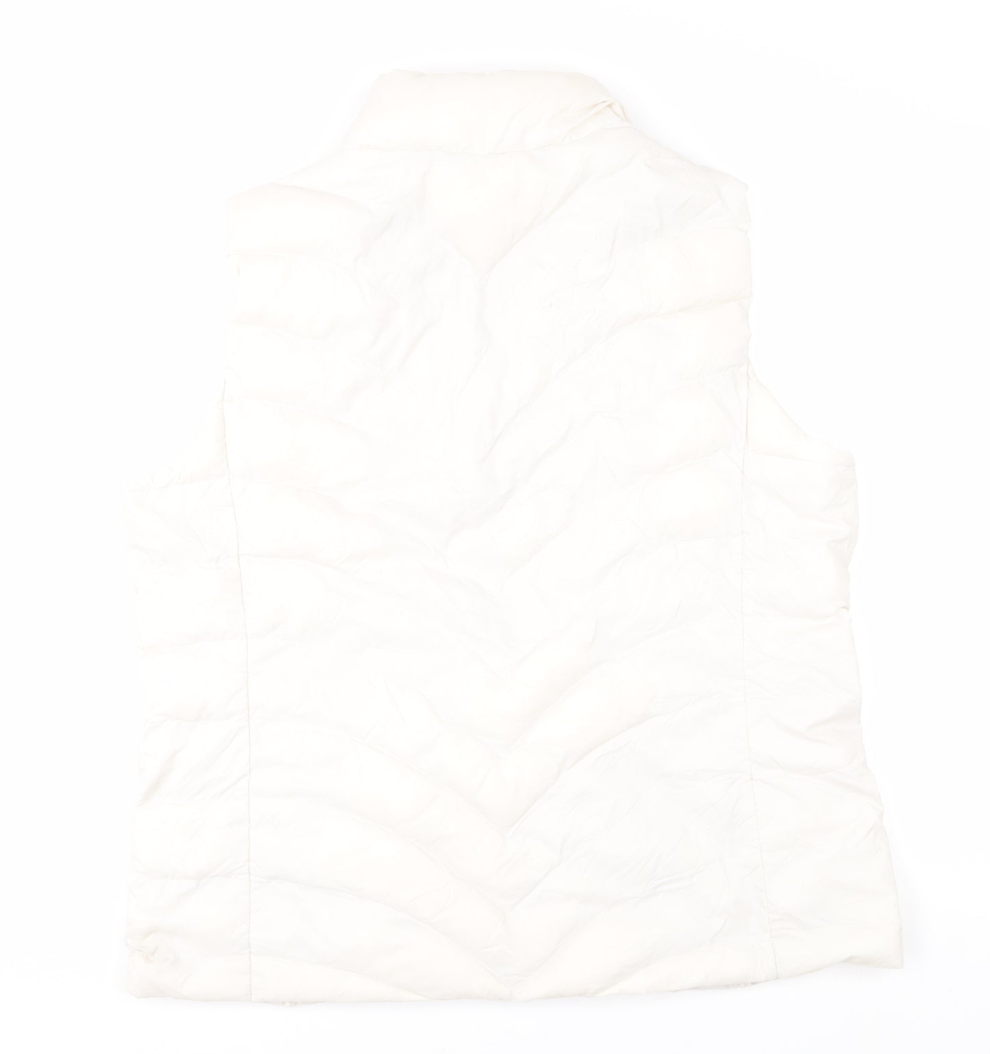 Marks and Spencer Women's White Puffer Waistcoat Size 16