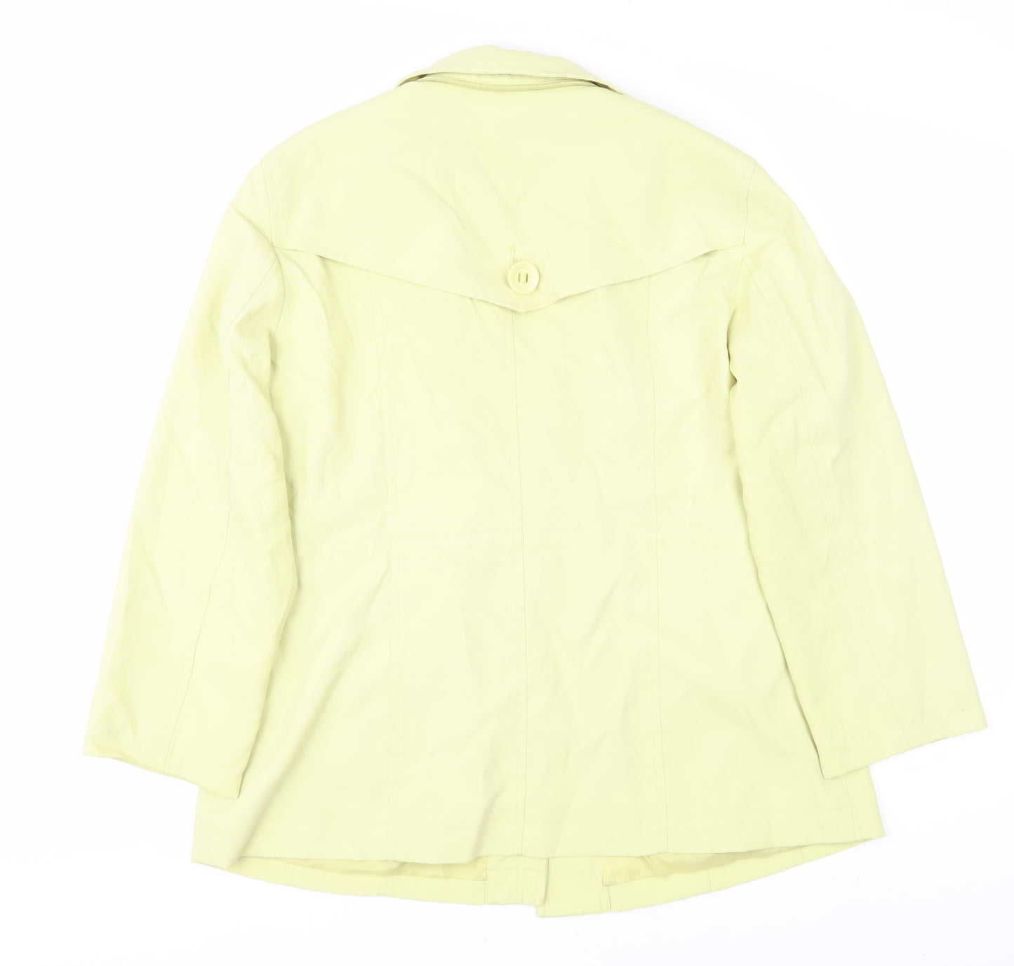 Marks and Spencer Women's Yellow Coat Size 14 Casual