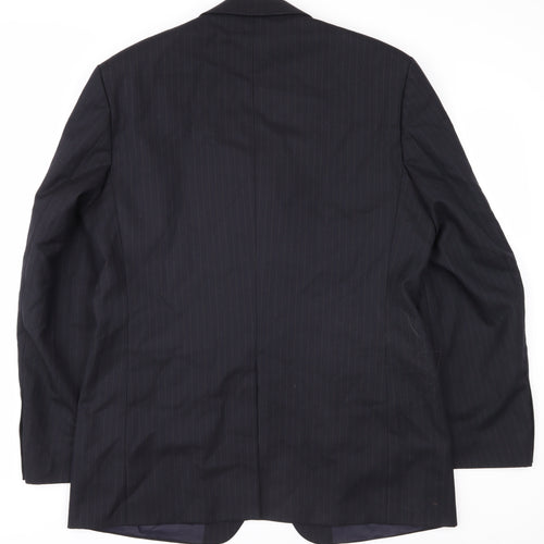 Sovereign Men's Black 44L Single-Breasted Blazer