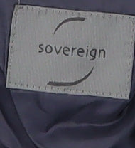 Sovereign Men's Black 44L Single-Breasted Blazer