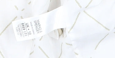 Marks and Spencer Women's Beige Linen Blazer Size 12