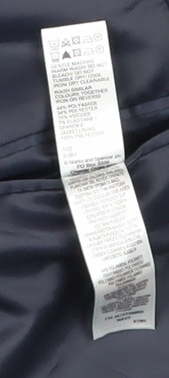 Marks and Spencer Men's Blue 44S Regular Fit Blazer