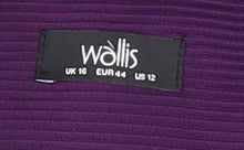 Wallis Women's Purple Blazer Size 16 Business Casual