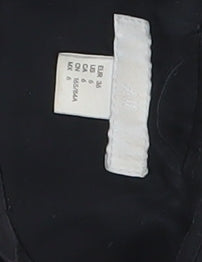 Women's Black Wool Blend Trench Coat Size 6
