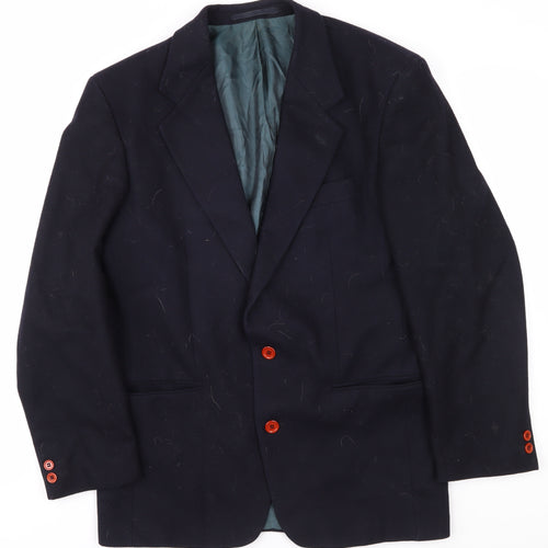 Next Men's Black Blazer S - Formal Wool Blend