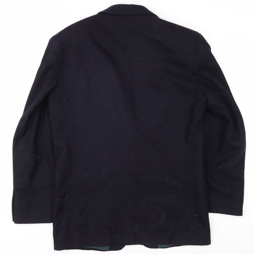 Next Men's Black Blazer S - Formal Wool Blend