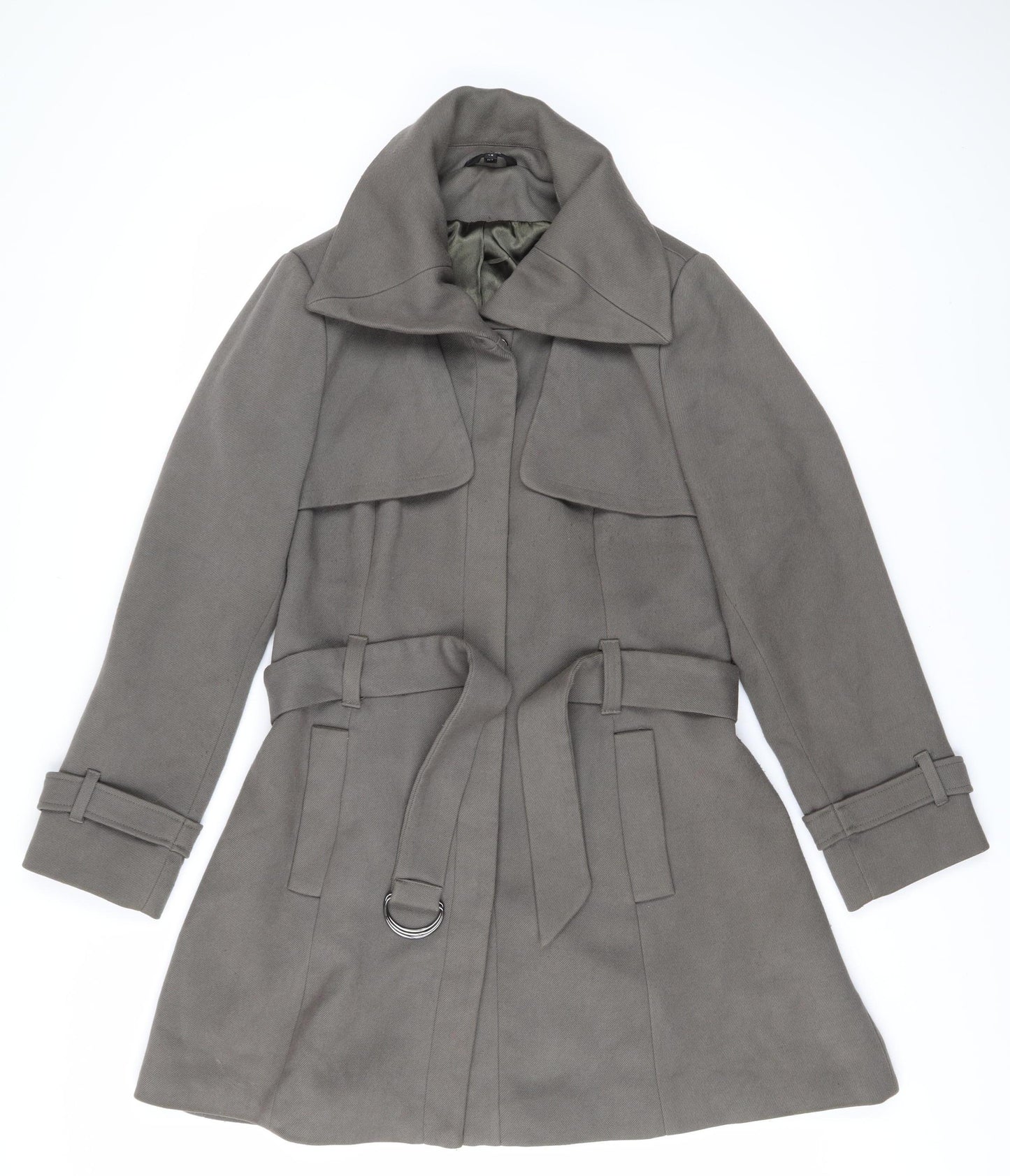 Marks and Spencer Women's Khaki Trench Coat Size 14