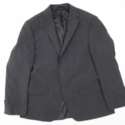 Marks and Spencer Men's Grey Blazer, Size 40S, Regular Fit