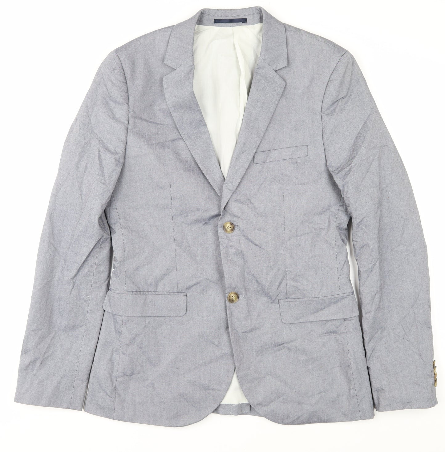 Topman Men's Grey Slim Fit Blazer Size 38R