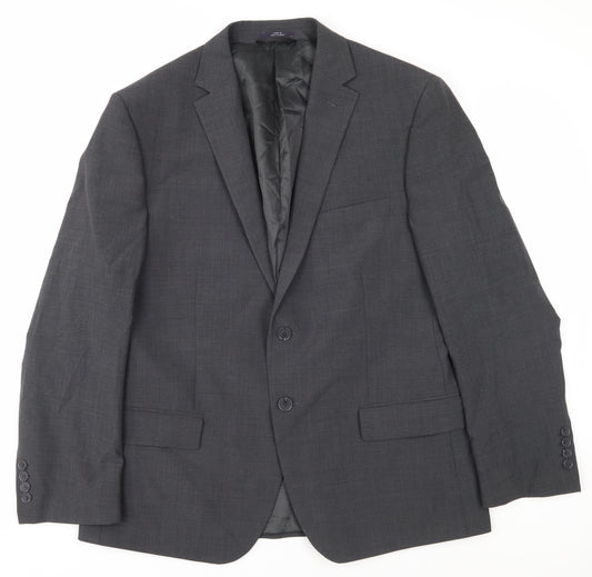 Marks and Spencer Grey Men's 42S Blazer, Two-Button