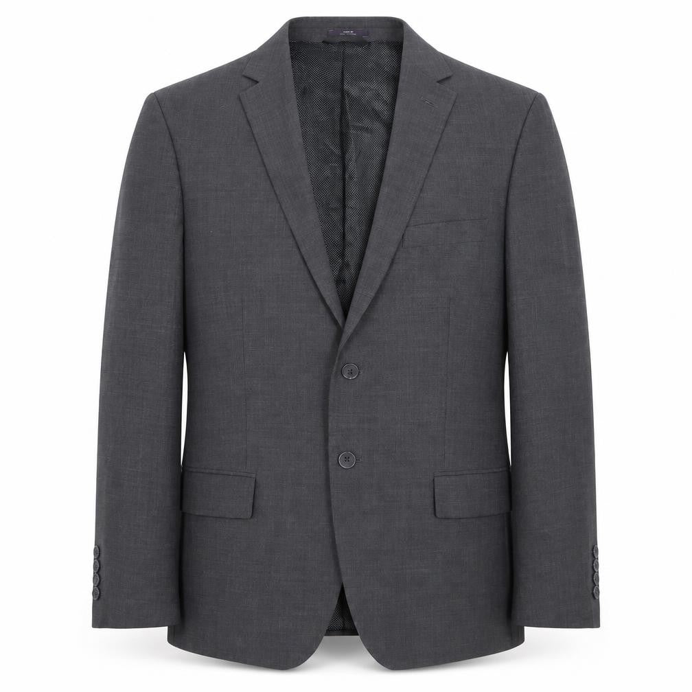 Front view of Marks & Spencer Grey Men's 42S Blazer, Two-Button