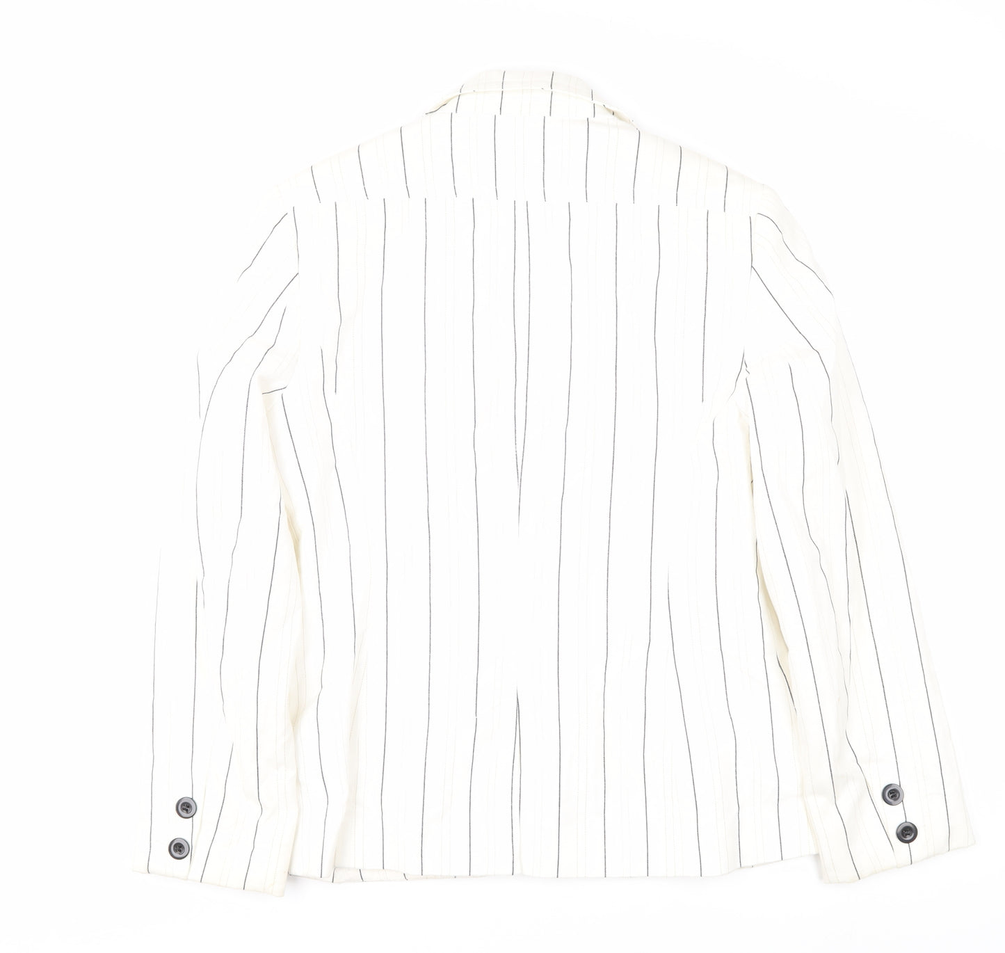 John Richmond Women’s White Pinstripe Suit Jacket Size 12