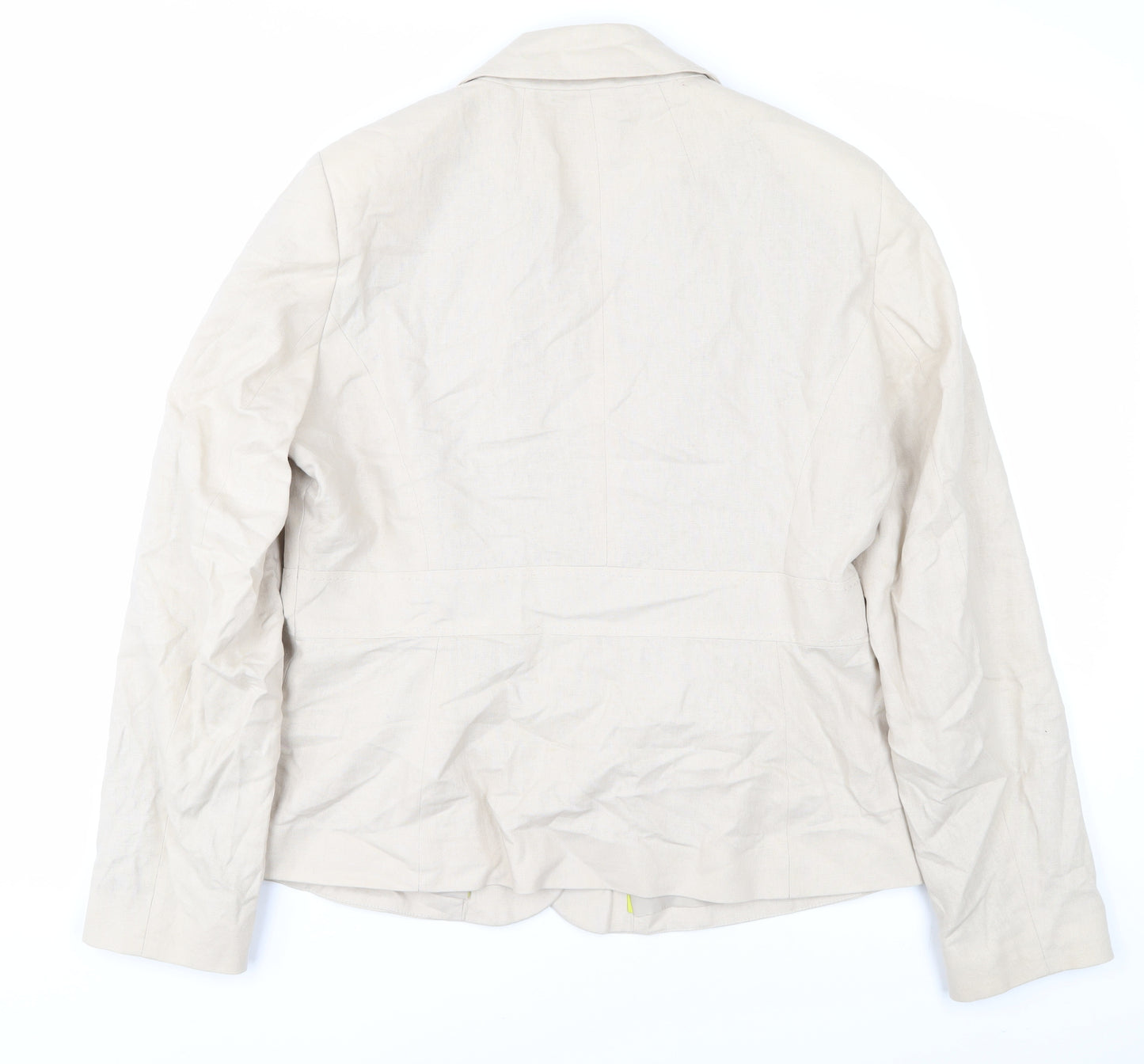 BHS Women’s Beige Blazer Jacket Size 16 Casual