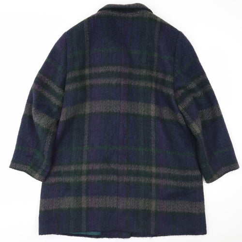 Marks and Spencer Women's Multicolour Plaid Wool Coat