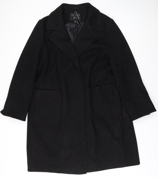 Dorothy Perkins Women's Black Overcoat Size 20