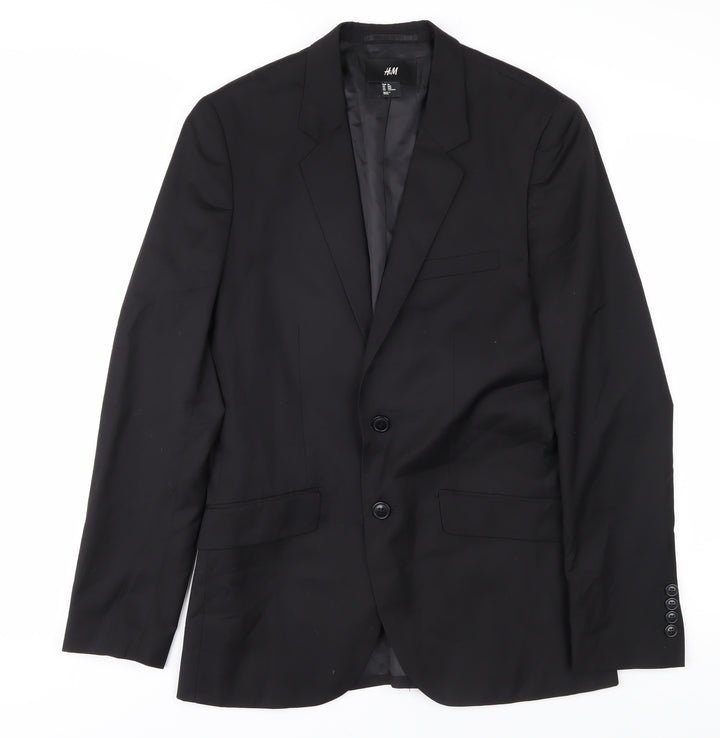 H&M Men's Black Blazer Size 36 Regular