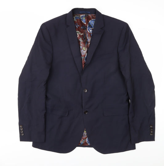 Next Men's Blue Slim Fit Blazer Size 42R