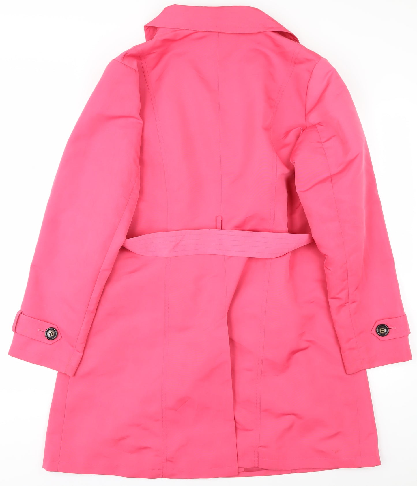 Marks and Spencer Women's Pink Trench Coat Size 16