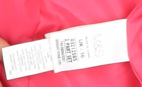 Marks and Spencer Women's Pink Trench Coat Size 16