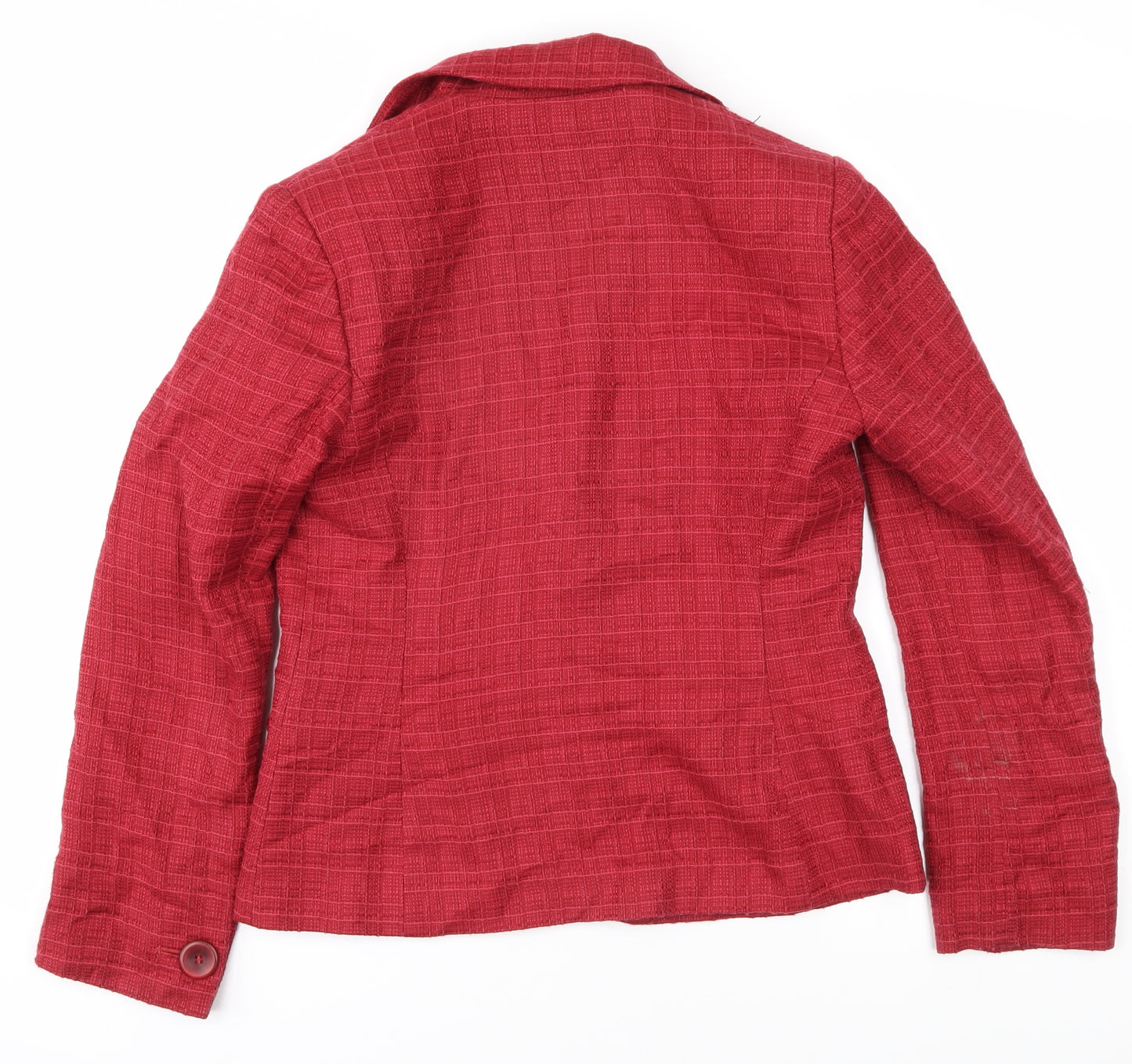 Next Women's Red Size 12 Bouclé Blazer Jacket