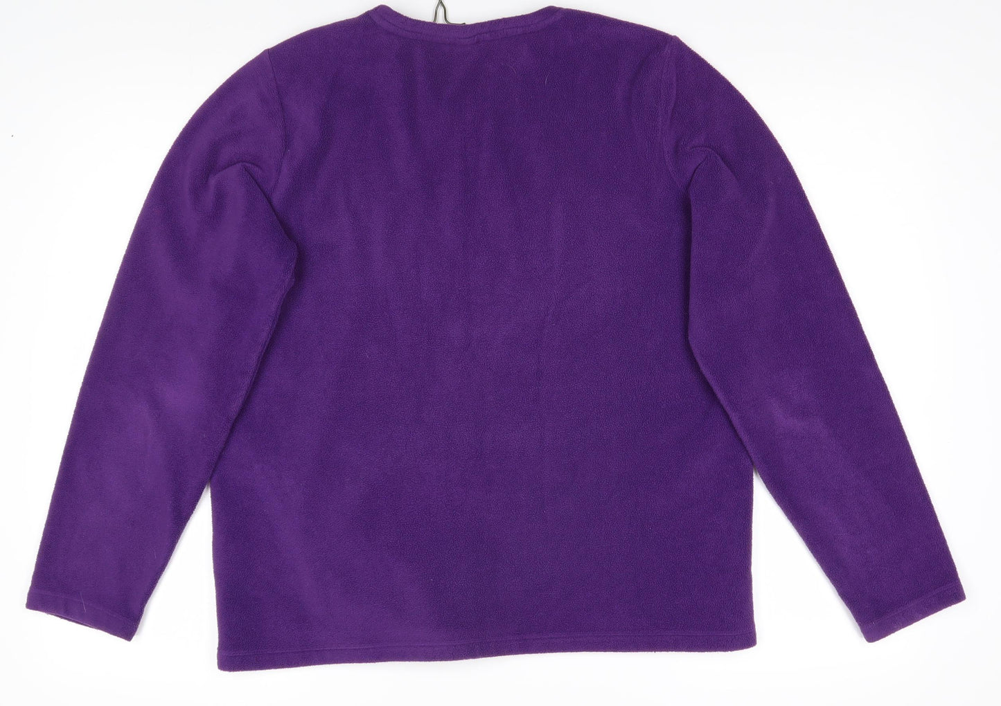 Lands' End Women's Purple Long Sleeve Top, M, Casual Style