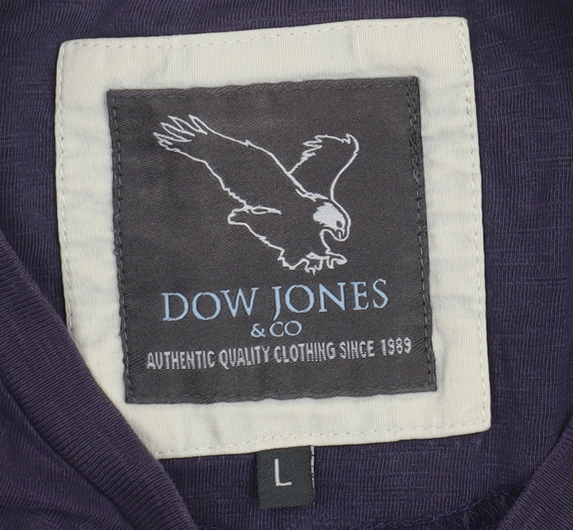 Dow Jones Men's Blue Animal Graphic T-Shirt L