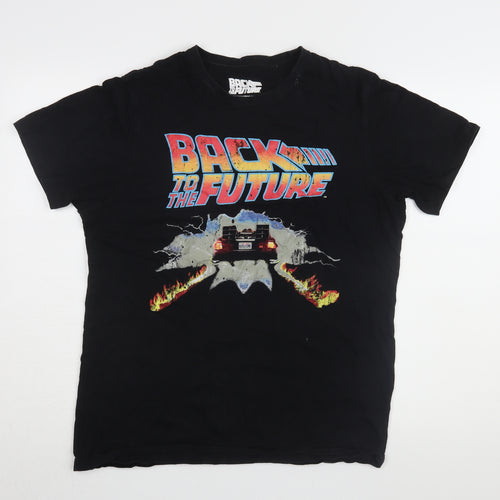 Back to the Future Men's Black M Graphic T-Shirt