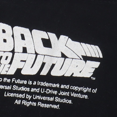 Back to the Future Men's Black M Graphic T-Shirt