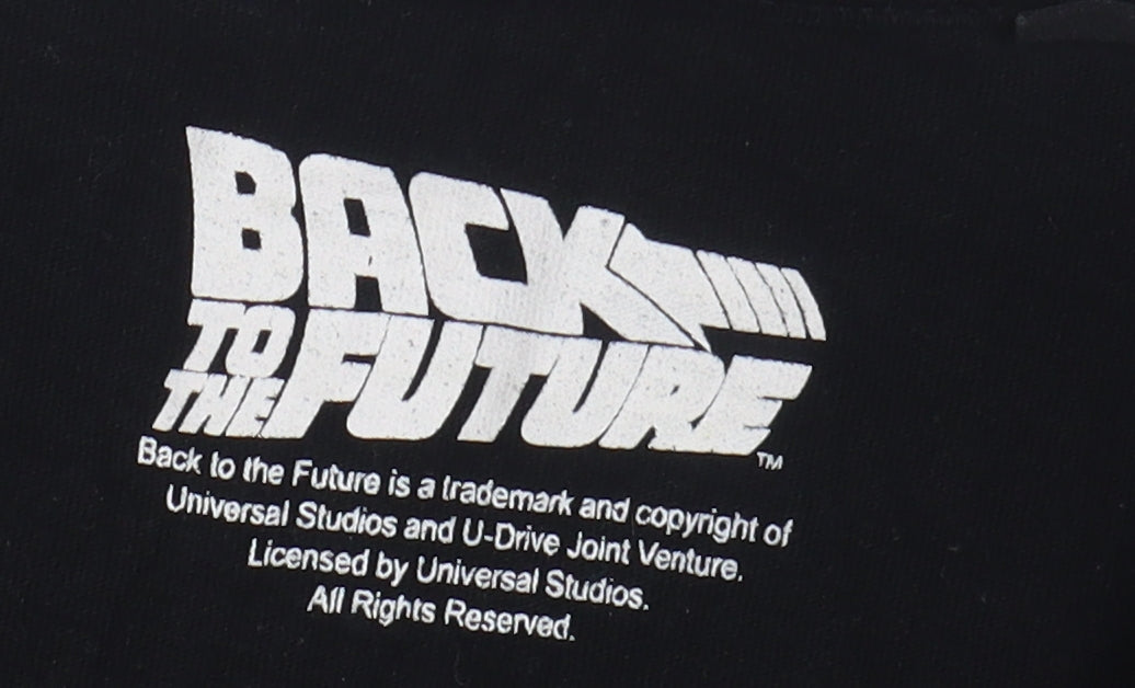 Back to the Future Men's Black M Graphic T-Shirt