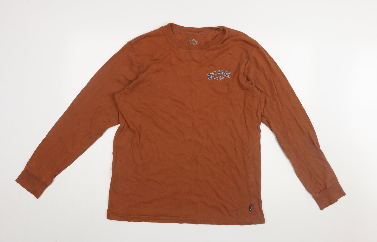 Billabong Men's Brown Long Sleeve T-Shirt Large