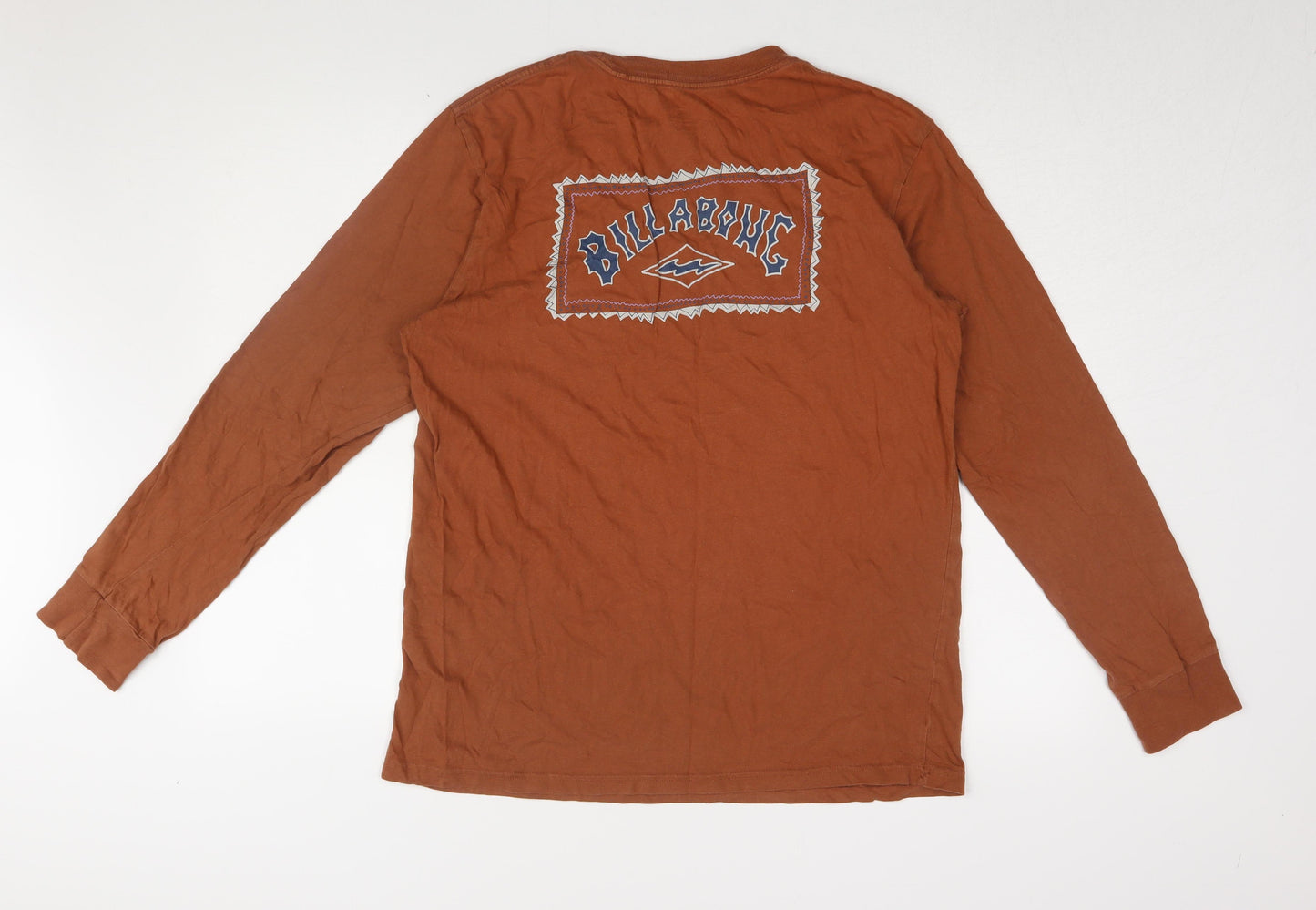 Billabong Men's Brown Long Sleeve T-Shirt Large