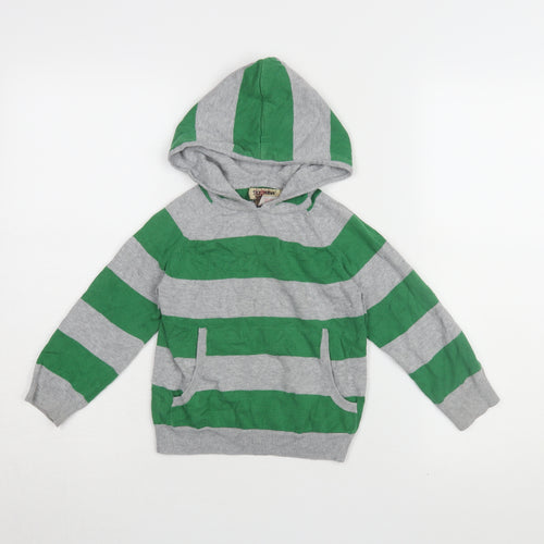 Skyhawk Village Boys Green Striped Hoodie - Size 4 Years