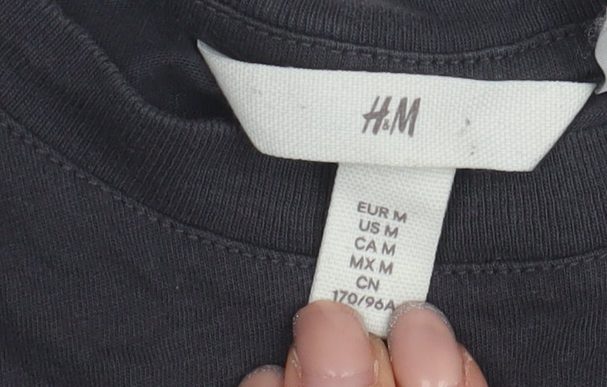 H&M Unisex Black Nirvana T-Shirt M Graphic Tee