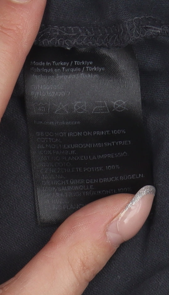 H&M Unisex Black Nirvana T-Shirt M Graphic Tee