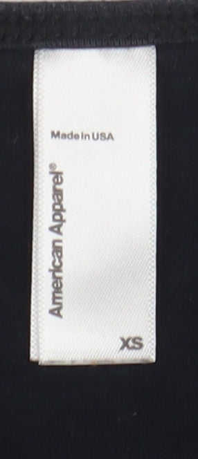 American Apparel Women's Black Bodysuit XS